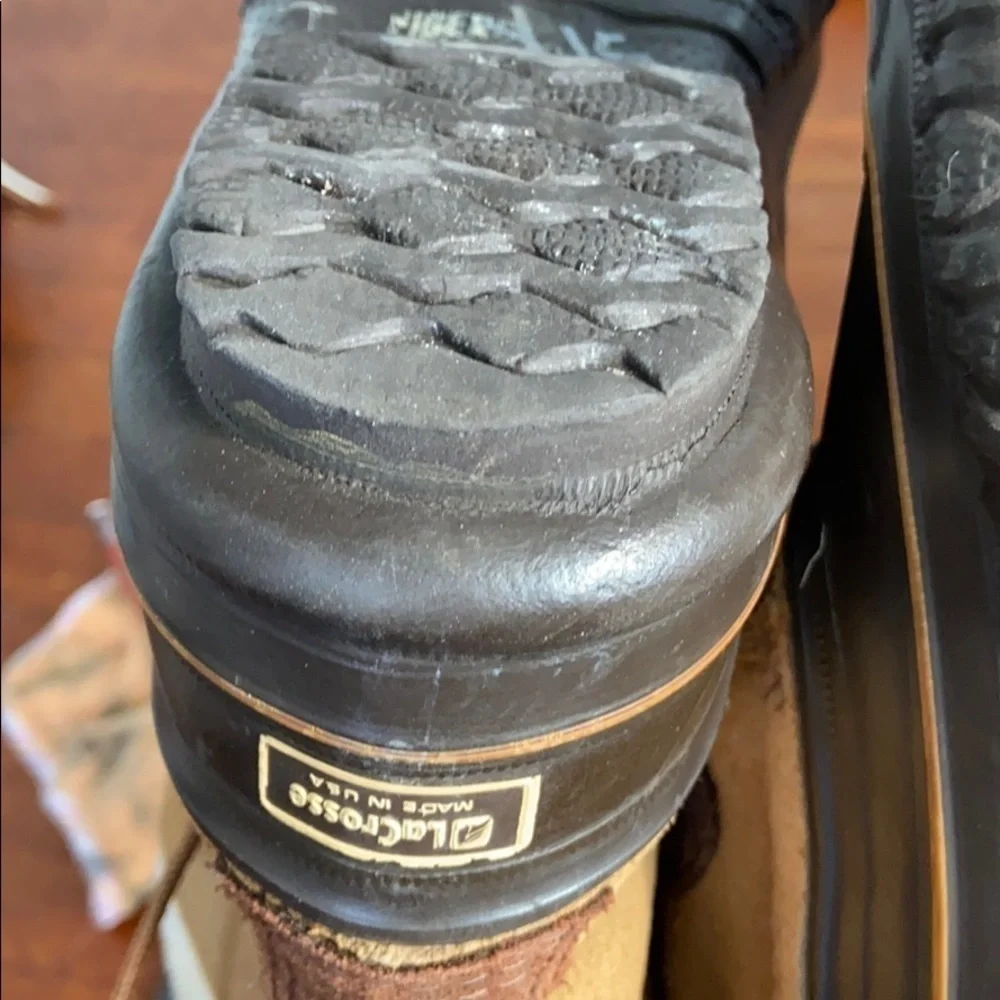 VTG Lacrosse brown leather winter duck boots